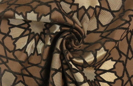 Dorset Star Brocade Upholstery Fabric