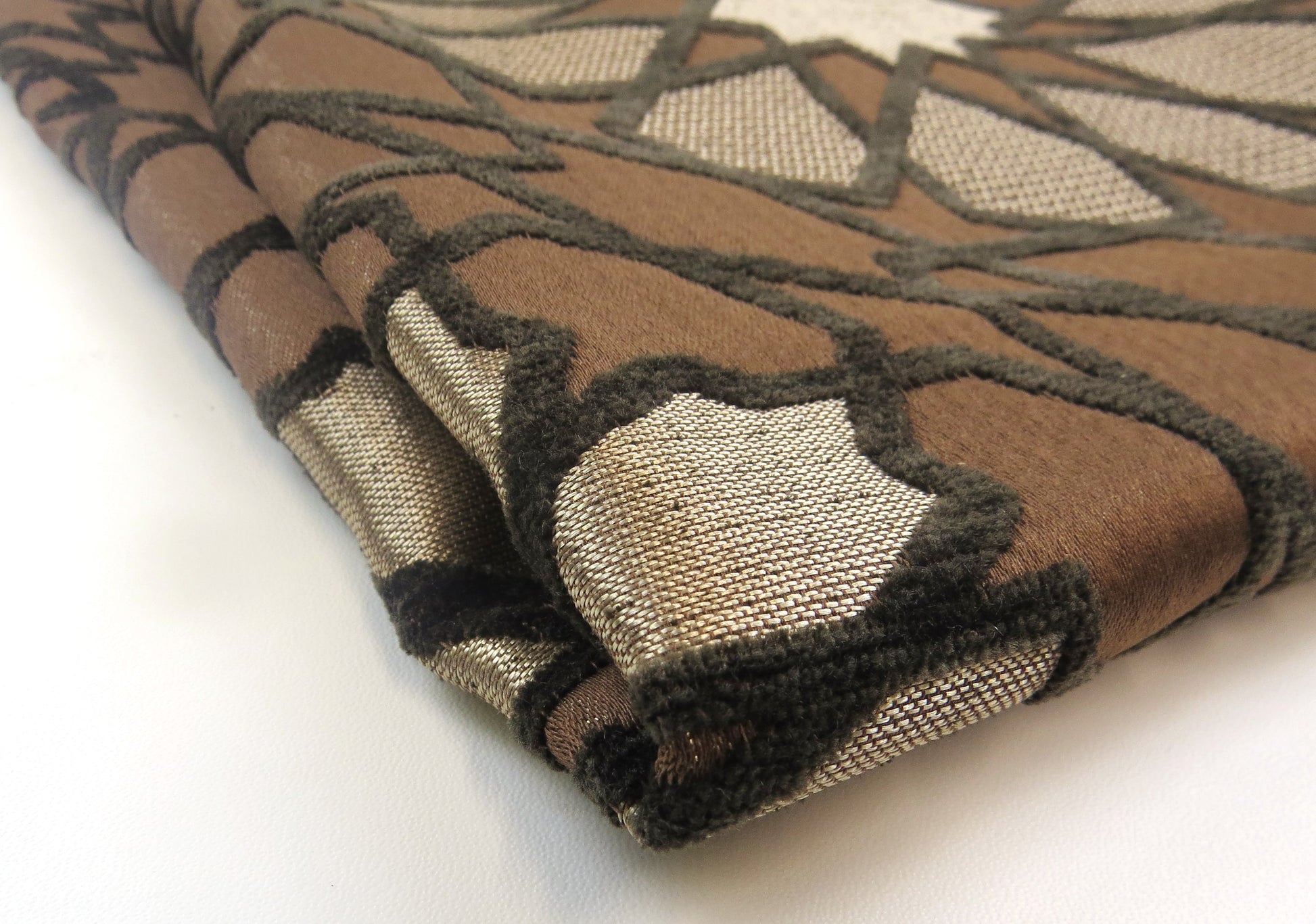 Dorset Star Brocade Upholstery Fabric