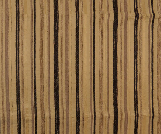 Crawford Mixed Brown & Fawn Stripe Brocade Upholstery Fabric - Soft Options upholstery trim