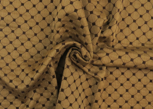 Marlborough Latte Diamond Brocade Upholstery Fabric