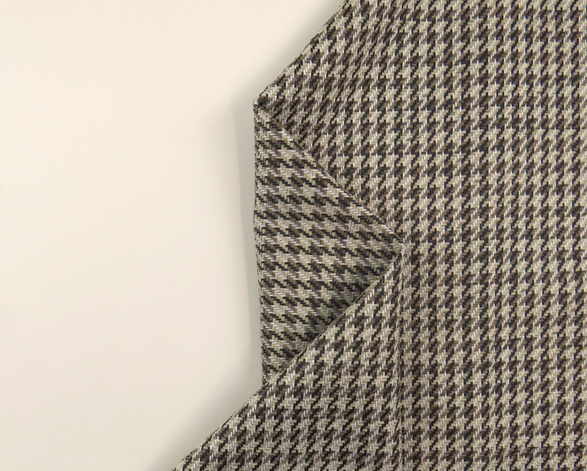 Camden Dogtooth Natural Heavy Weave Upholstery Fabric