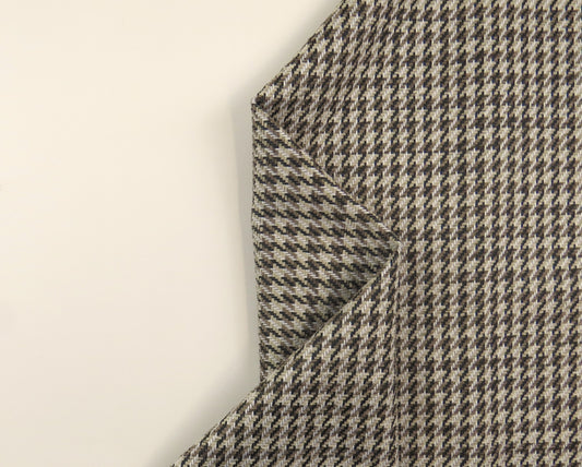 Camden Dogtooth Natural Heavy Weave Upholstery Fabric