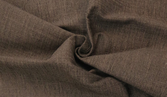 Cardiff Dark Brown Flat Weave Upholstery Fabric - Soft Options upholstery trim