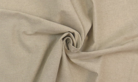 Calico Natural Linen Upholstery Fabric - Soft Options upholstery trim
