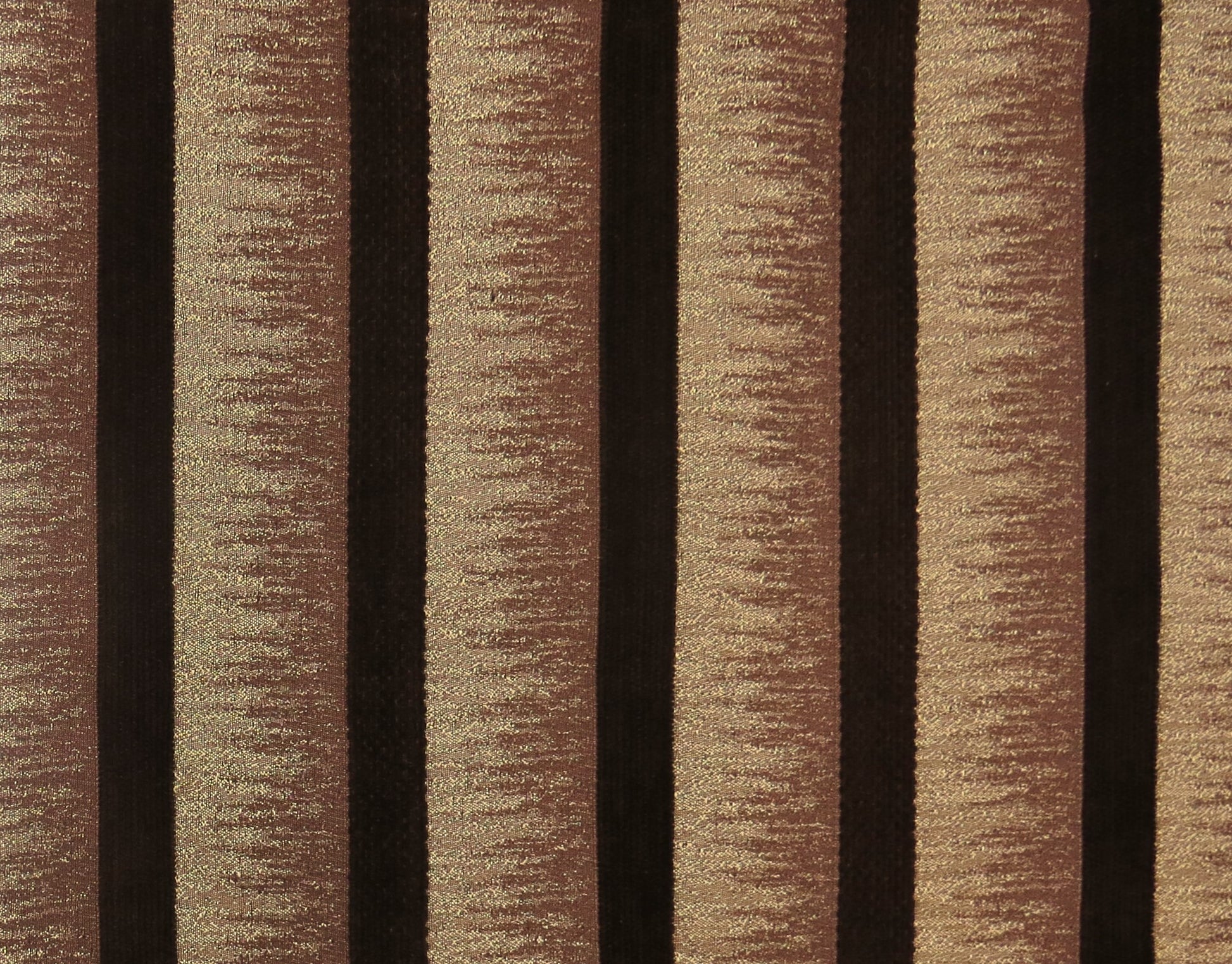 Sandringham Striped Brown Brocade Upholstery Fabric