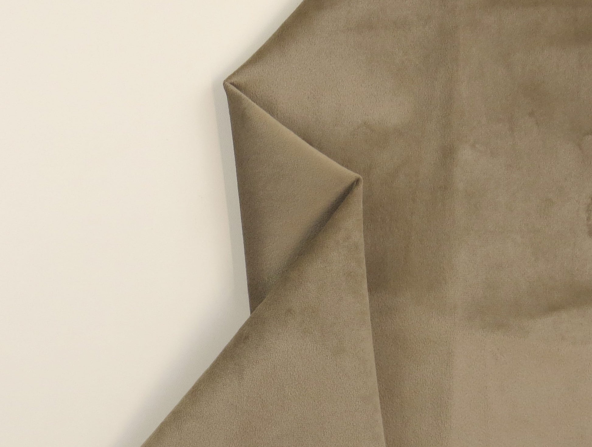 Corsa Soft Putty Velvet Upholstery Fabric