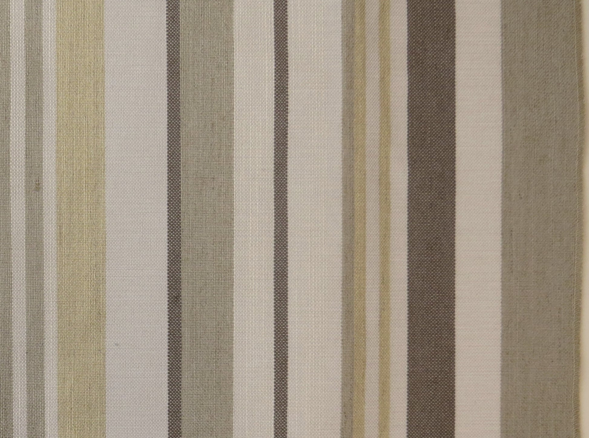 Boston Natural Stripe Flat Weave Upholstery Fabric