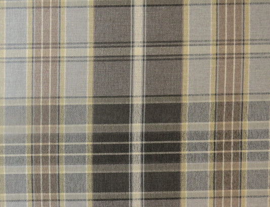 Brampton Mixed Check Flat Weave Upholstery Fabric - Soft Options upholstery trim