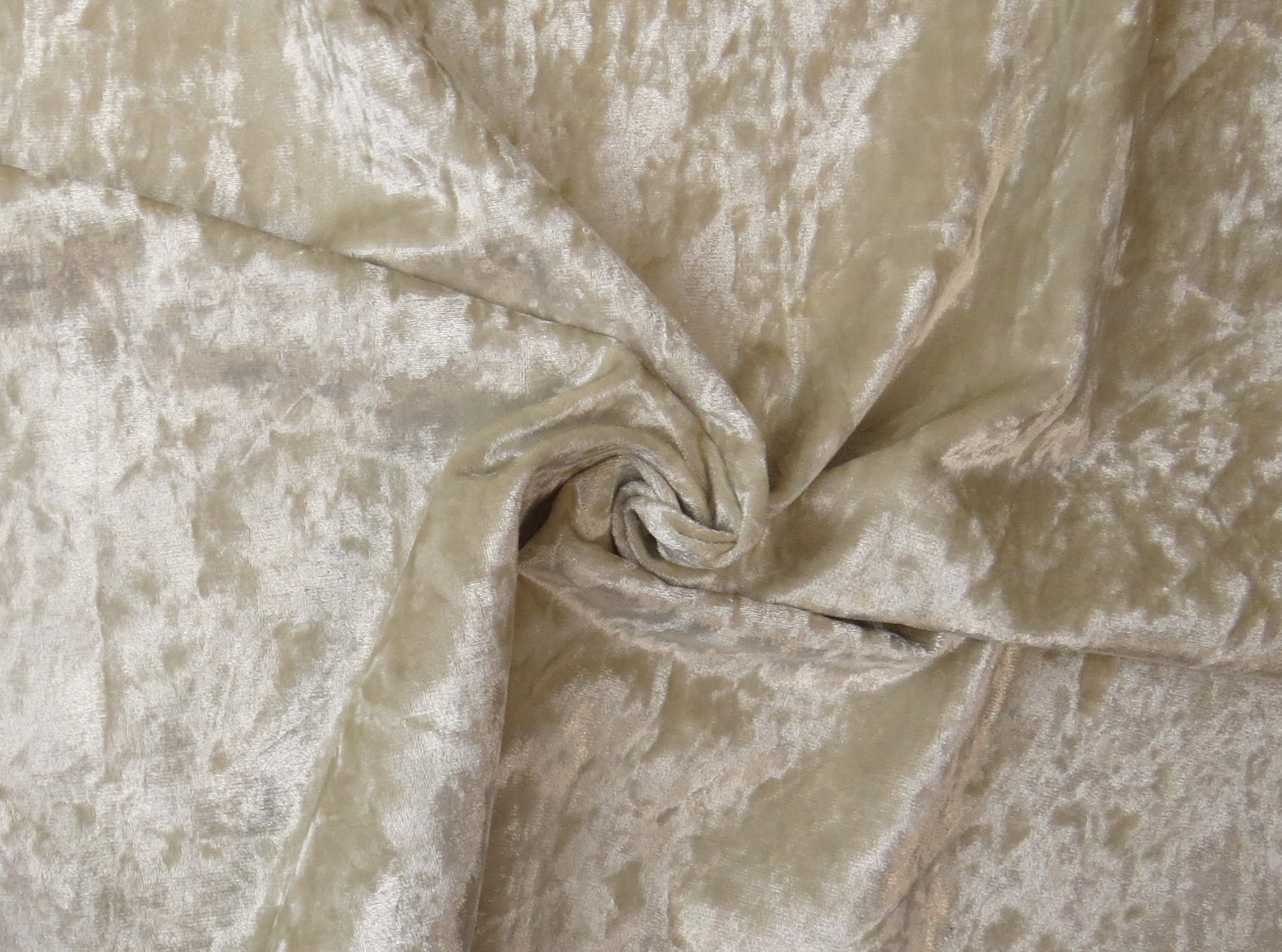 Crush Grape Cream Crushed Velvet Upholstery Fabric