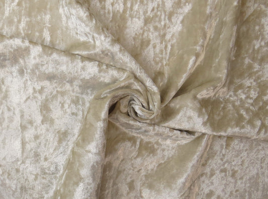 Crush Grape Cream Crushed Velvet Upholstery Fabric - Soft Options upholstery trim