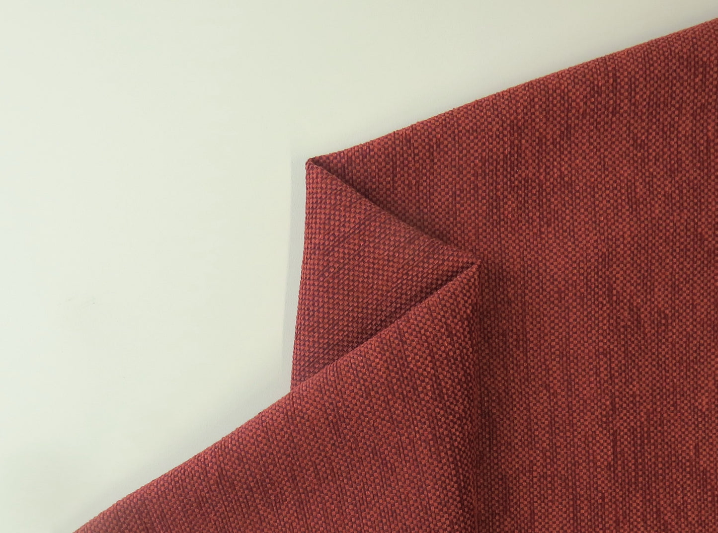 Kenton Hopsack Wine Heavy Weave Upholstery Fabric