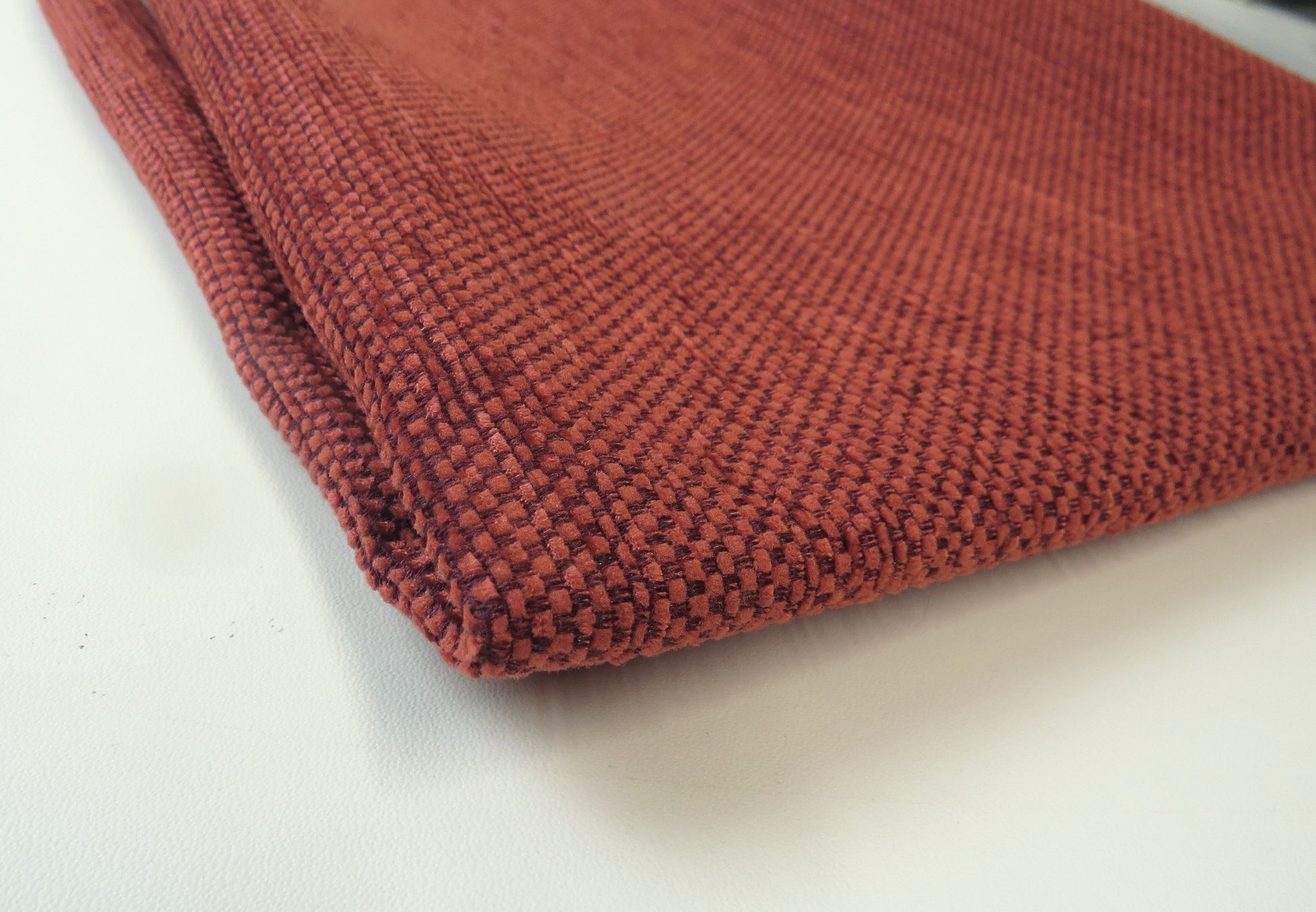 Kenton Hopsack Wine Heavy Weave Upholstery Fabric