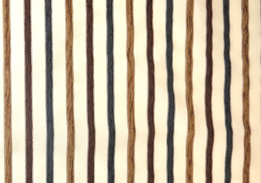 Sophie Stripe Natural Chenille Upholstery Fabric - Double Width - Soft Options upholstery trim