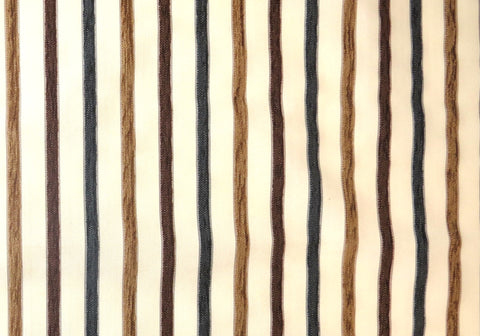 Sophie Stripe Natural Chenille Upholstery Fabric - Double Width - Soft Options upholstery trim