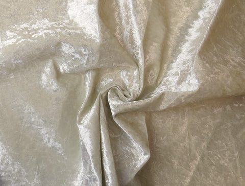 Headland Cream Crush Velvet Upholstery Fabric - Soft Options upholstery trim