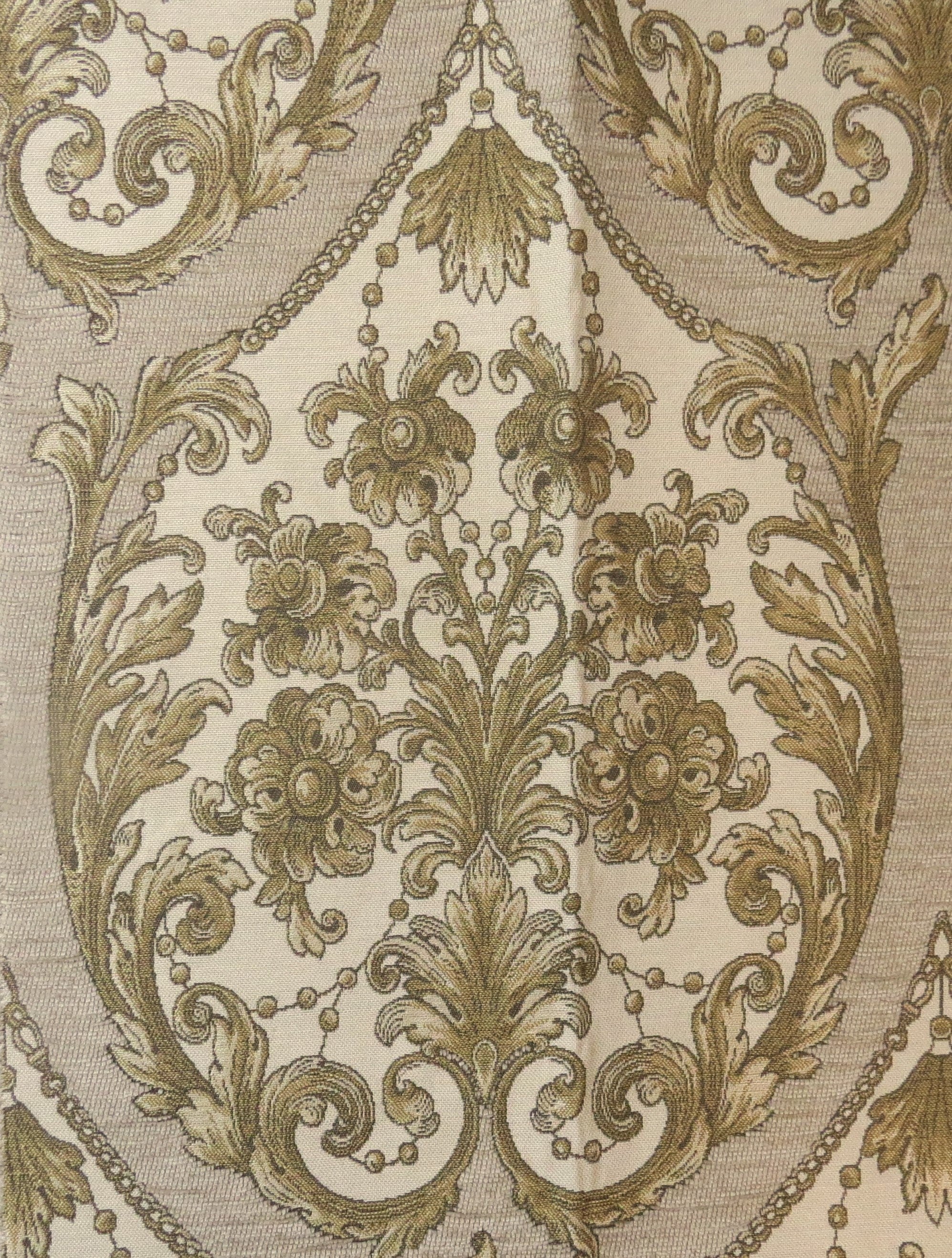 Delhi Classic Beige Brocade Upholstery Fabric - Soft Options upholstery trim Soft Options Fabric Supplies