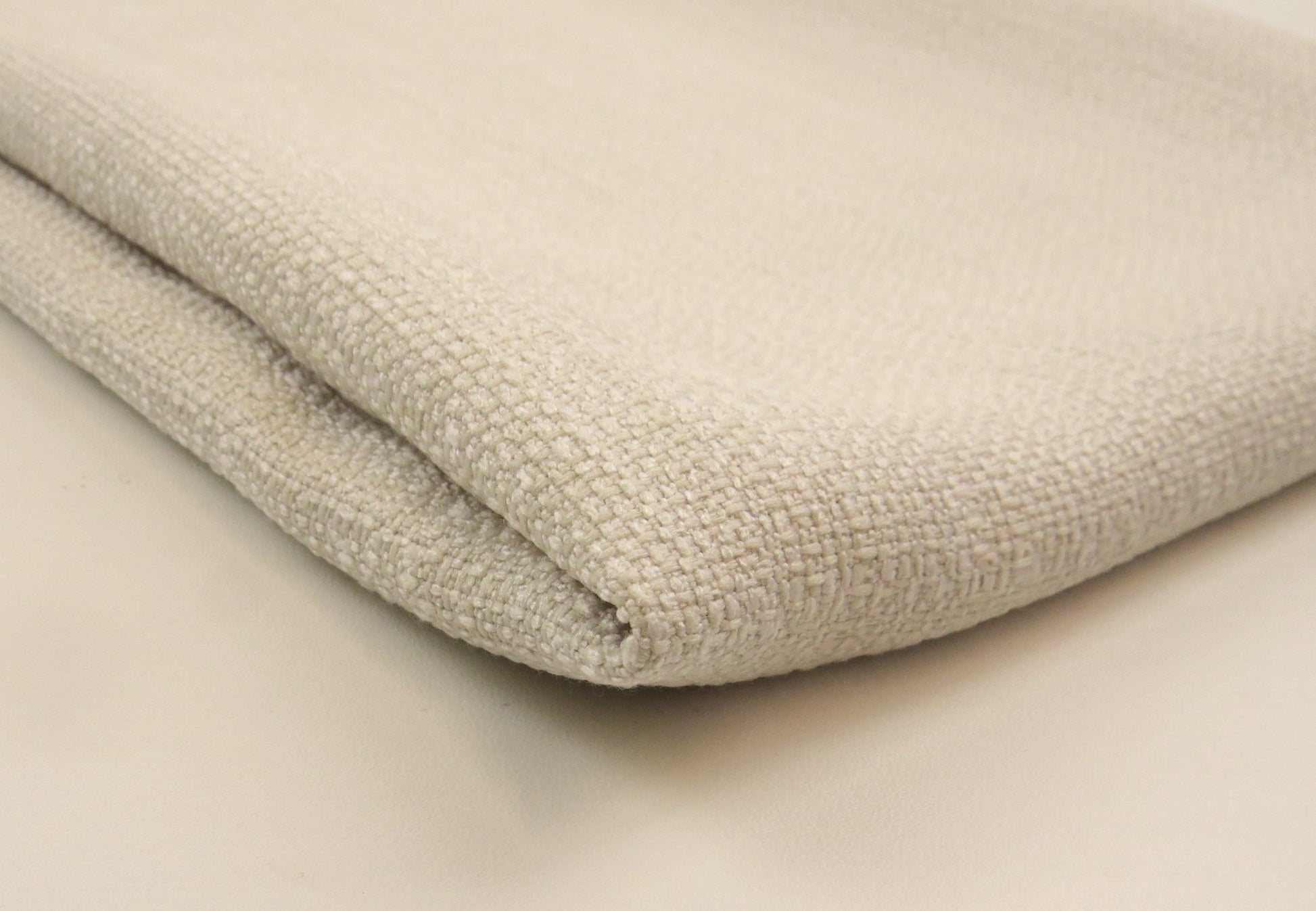 Monza Soft Cream Flat Weave Upholstery Fabric