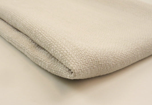 Monza Soft Cream Flat Weave Upholstery Fabric