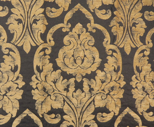 Lingdale Sculpture Mocha Brocade Upholstery Fabric - Soft Options upholstery trim