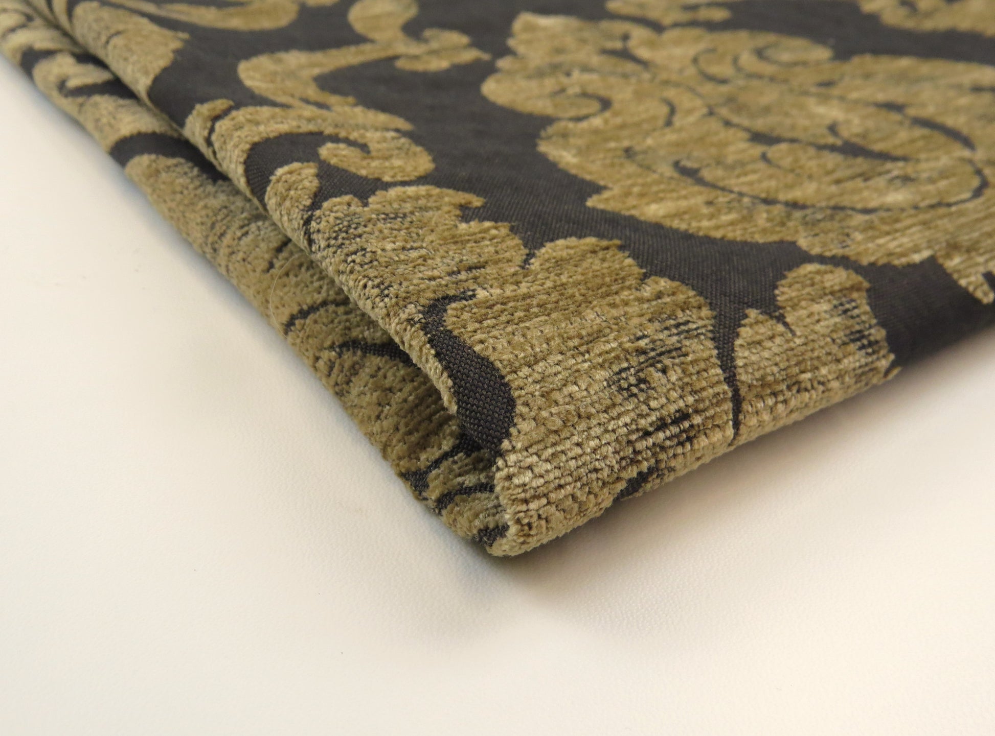 Lingdale Sculpture Mocha Brocade Upholstery Fabric