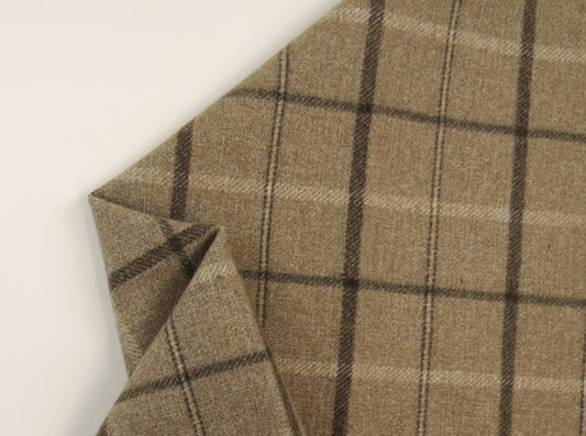 Argyle Soft Check Flat Weave Upholstery Fabric