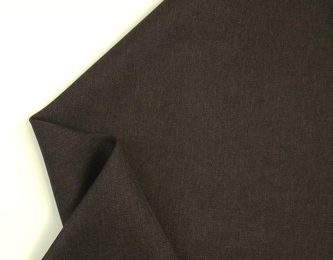 Brentford Plain Brown Linen Upholstery Fabric