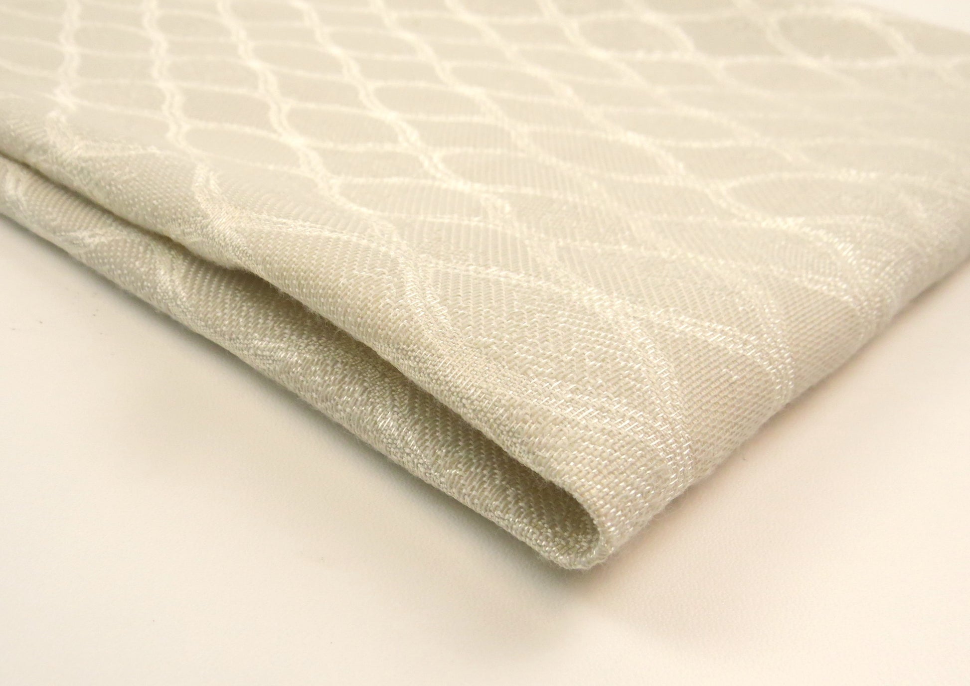 Chatsworth Trellis Natural Upholstery Fabric