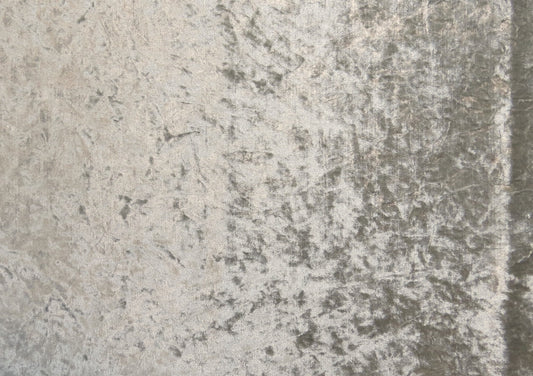 Silver Crushed Velvet Upholstery Fabric