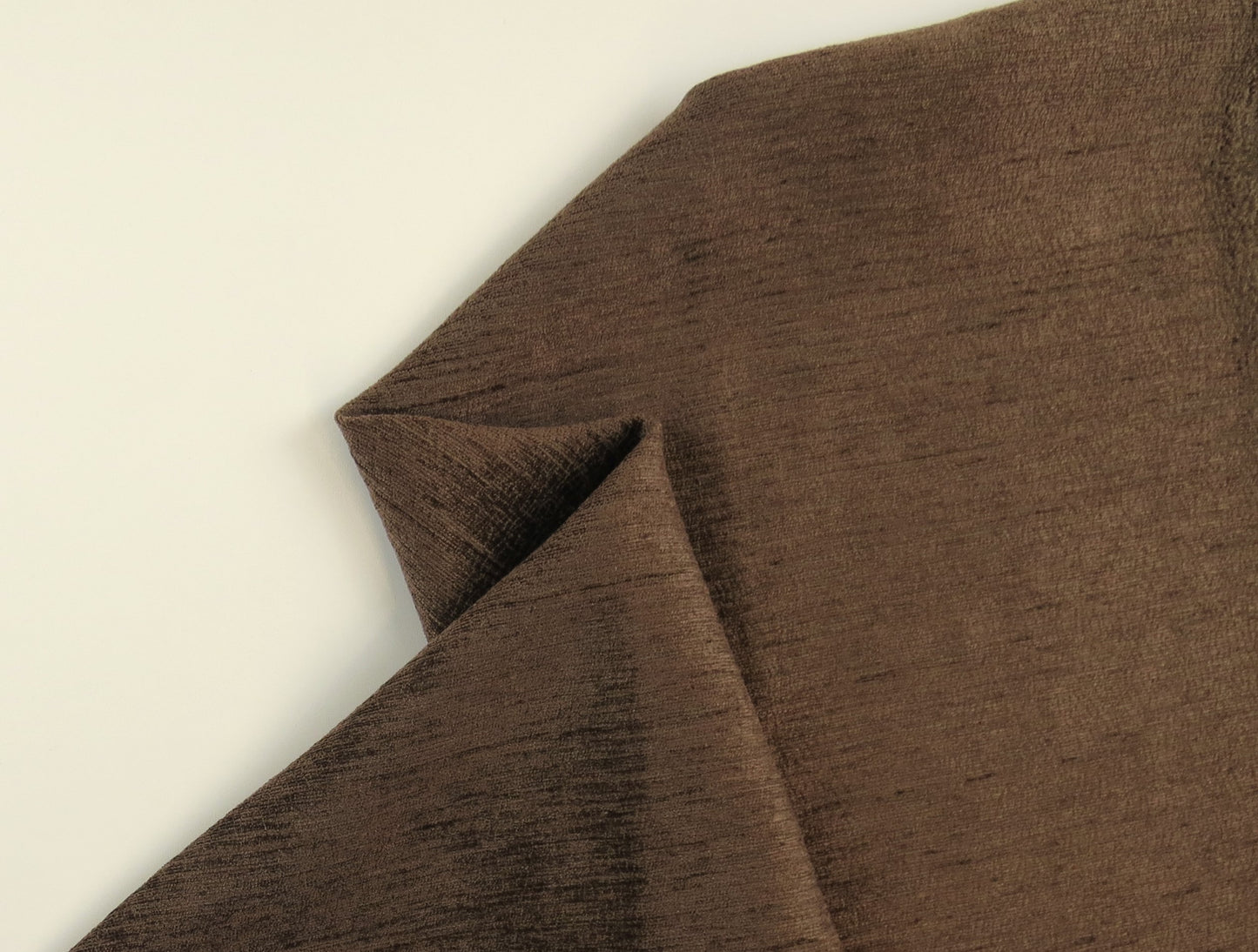 York Slub Mocha Chenille Upholstery Fabric