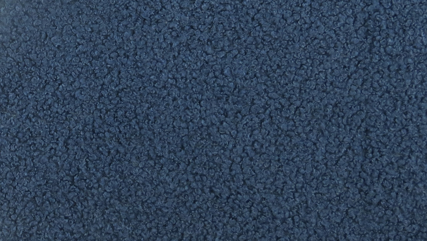 Arlingtone Boucle Teddy Bear Upholstery Fabric - Royal - Soft Options upholstery trim