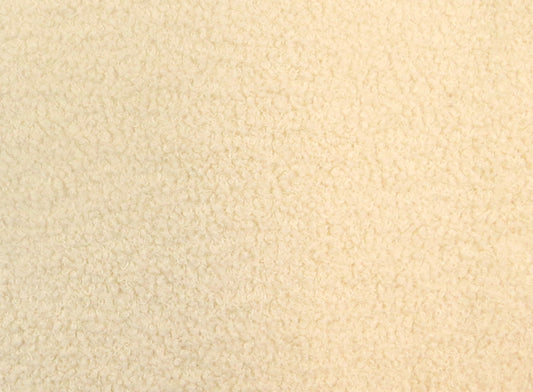 Arlington Boucle Teddy Bear Upholstery Fabric - Ivory - Soft Options upholstery trim