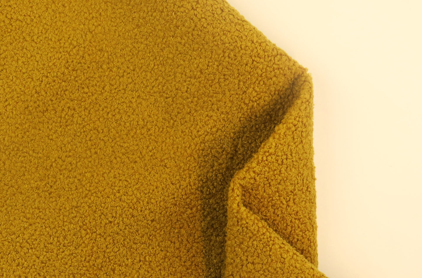 Arlington Boucle Teddy Bear Upholstery Fabric - Saffron