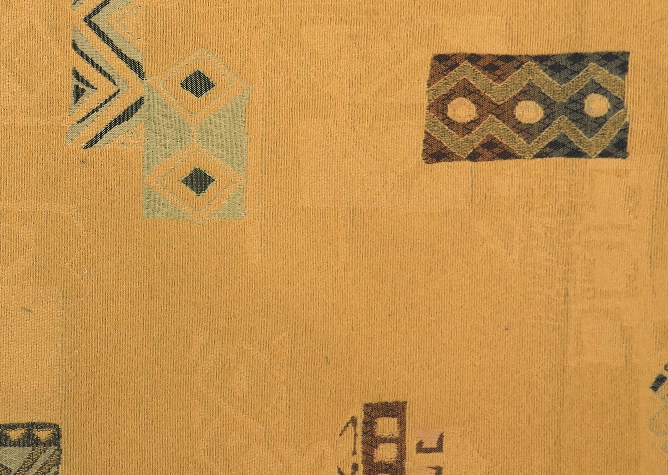 Cardiff Lemon Aztec Chenille Upholstery Fabric - Soft Options upholstery trim Soft Options Fabric Supplies