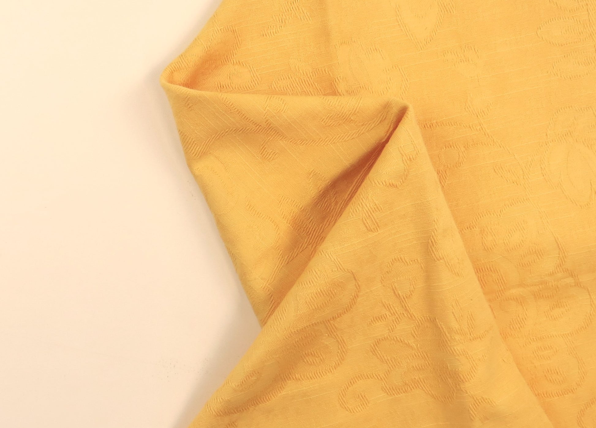Perth Floral Sunshine Linen Upholstery Fabric