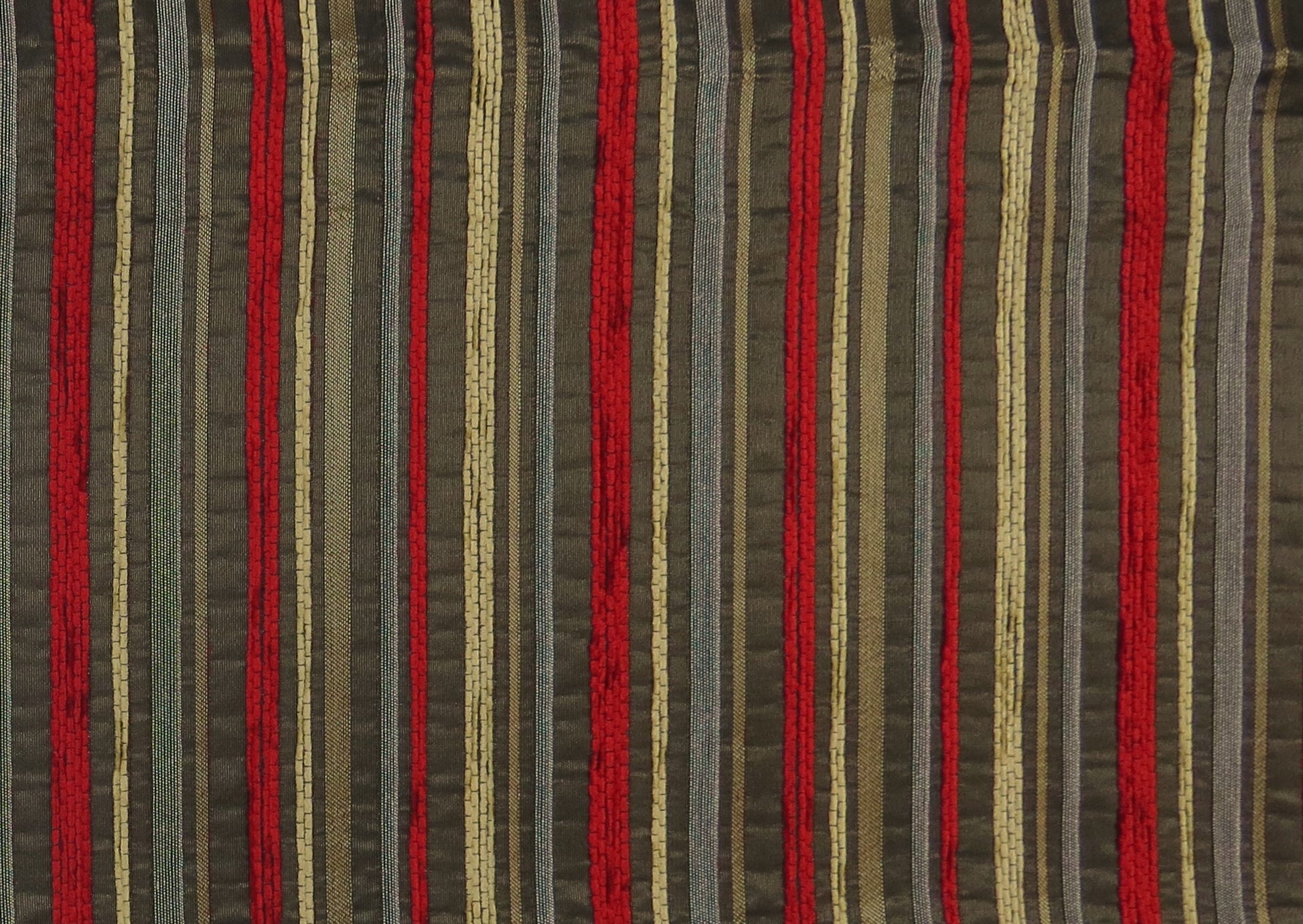Crawford Mixed Stripe Brocade Upholstery Fabric