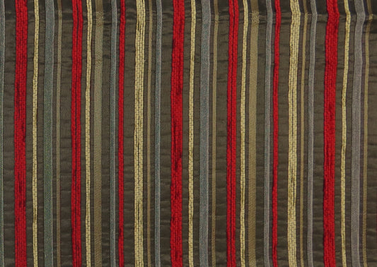 Crawford Mixed Stripe Brocade Upholstery Fabric - Soft Options upholstery trim