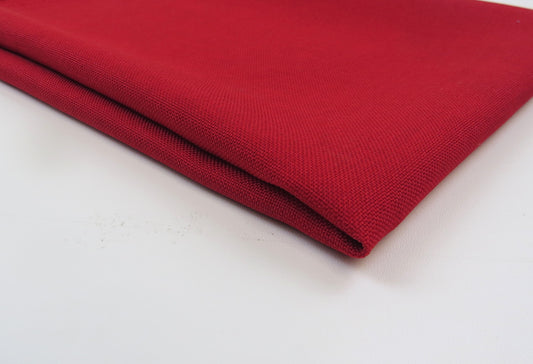 Beechfield Cardinal Red Flat Weave Upholstery Fabric