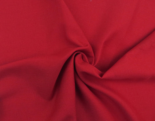 Beechfield Cardinal Red Flat Weave Upholstery Fabric - Soft Options upholstery trim