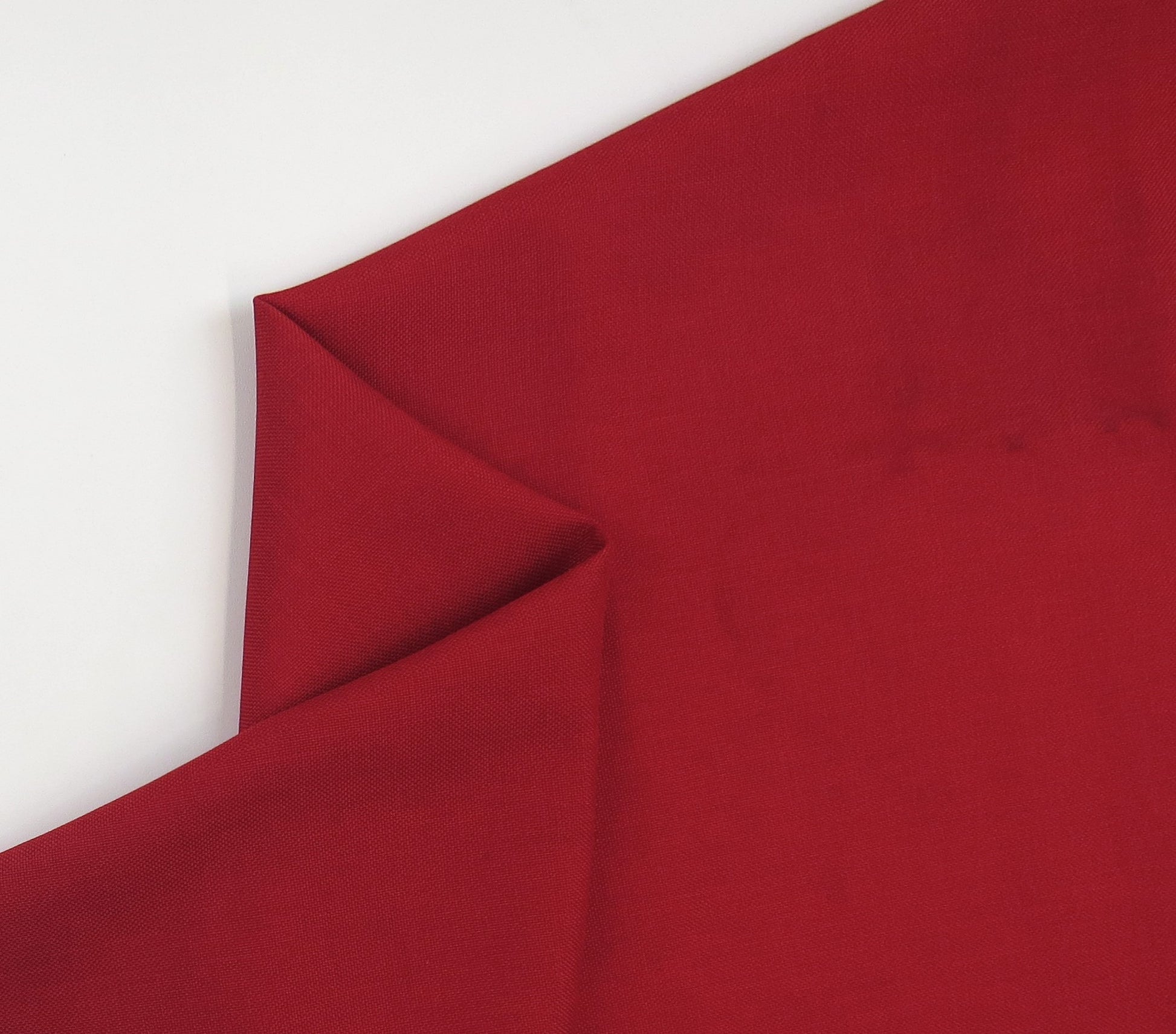 Beechfield Cardinal Red Flat Weave Upholstery Fabric