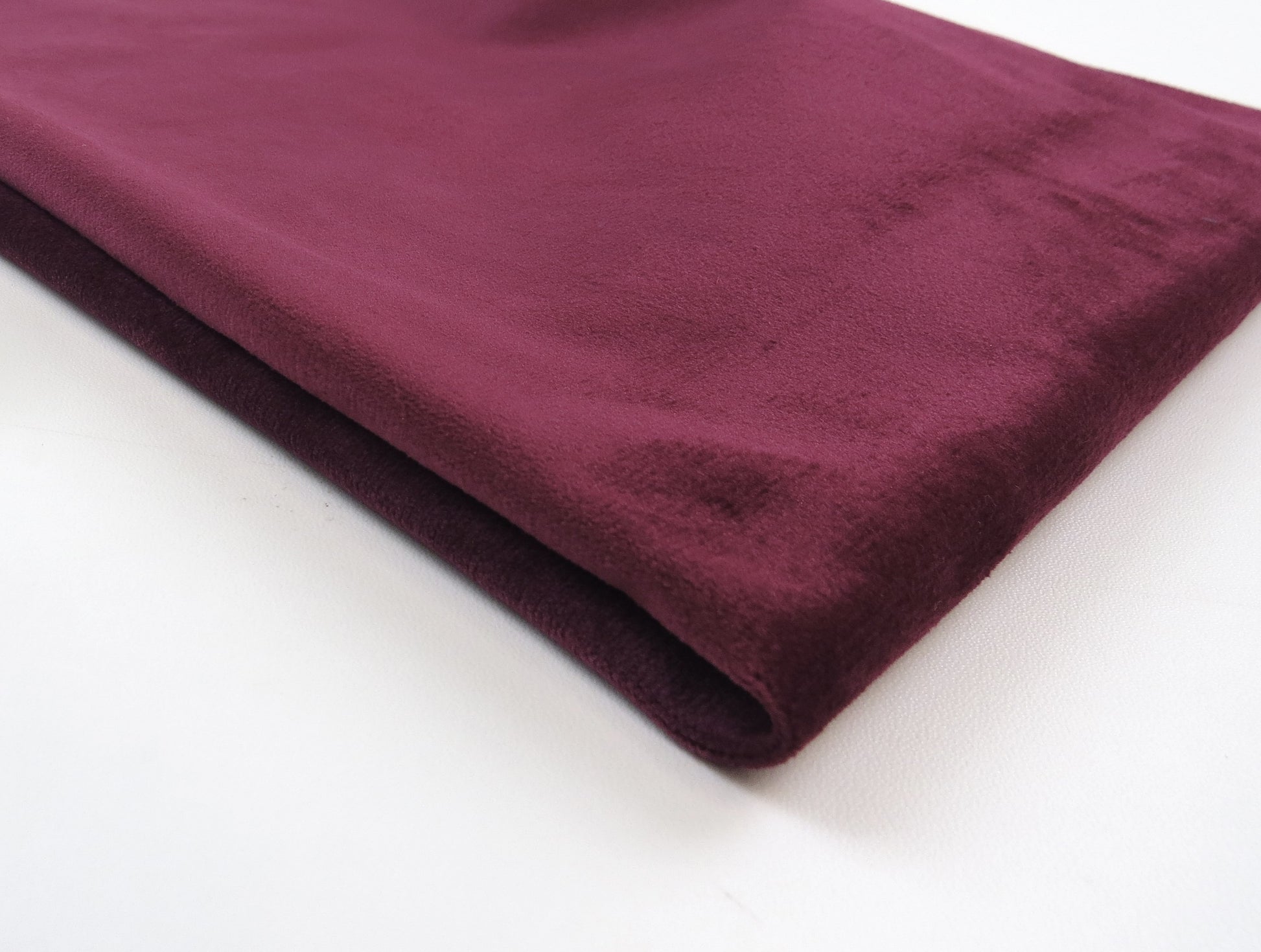 Monaco Wine Velvet Upholstery Fabric