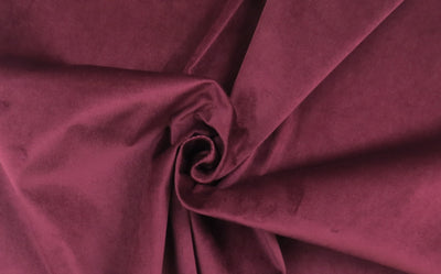 Monaco Wine Velvet Upholstery Fabric - Soft Options upholstery trim