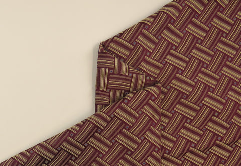 Kyle Burgundy Leinen-Polsterstoff