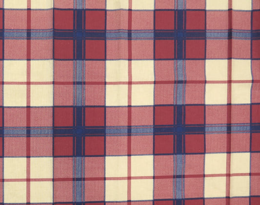 Byker Midas Check Cotton Upholstery Fabric - Soft Options upholstery trim