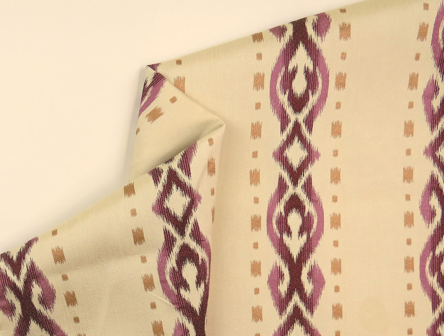 Ross Rococco Balmoral Stripe Purple Flat Weave Upholstery Fabric