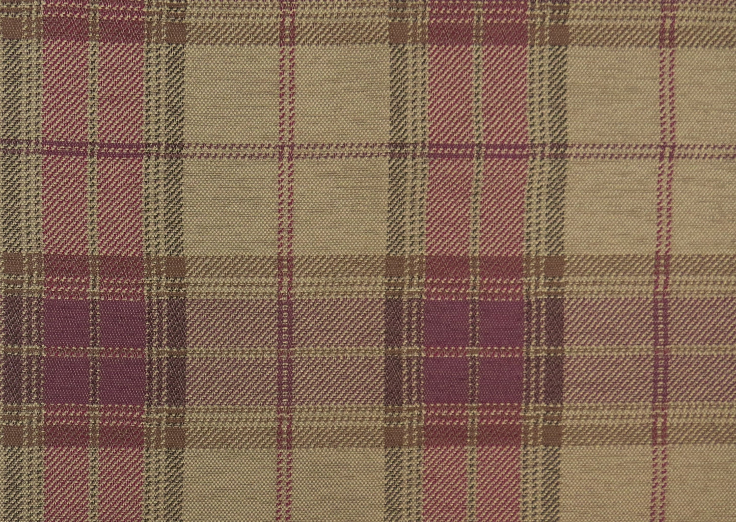 Highland Heather & Purple Check Chenille Upholstery Fabric - Soft Options upholstery trim