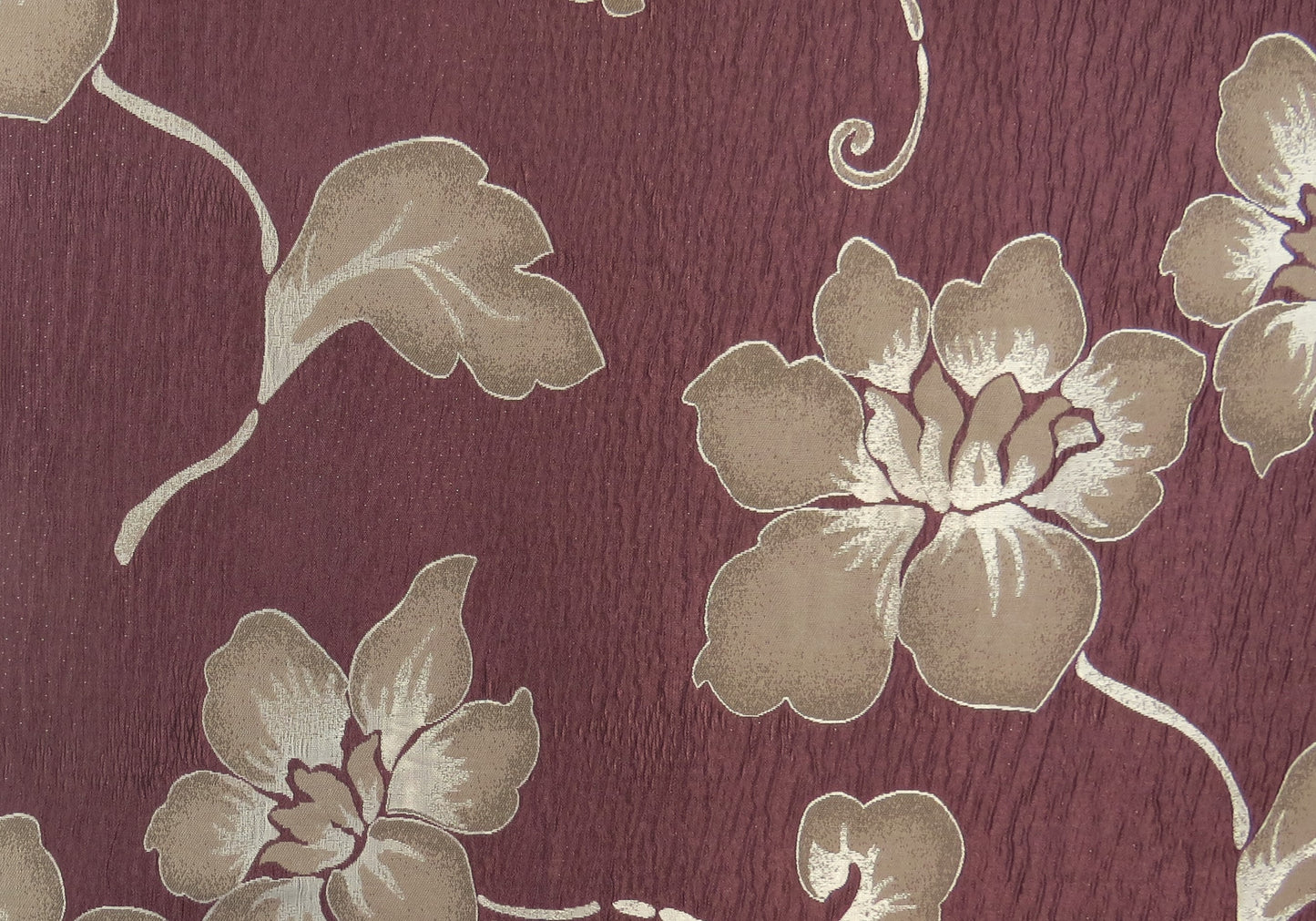 Jamaican Taffeta Floral Brocade Upholstery Fabric - Soft Options upholstery trim