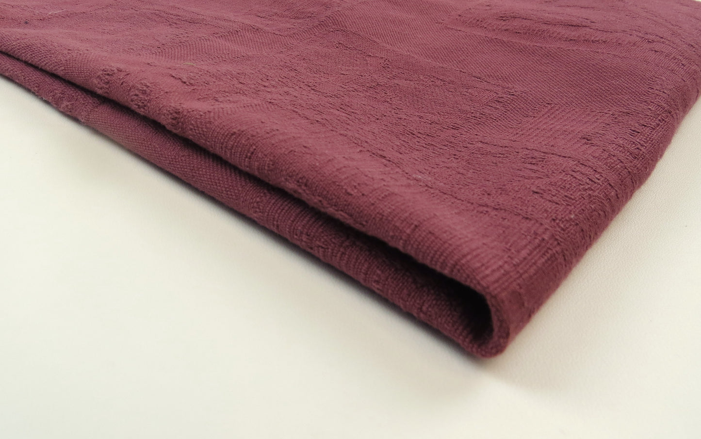 Costerico Abstract Plum Cotton Upholstery Fabric