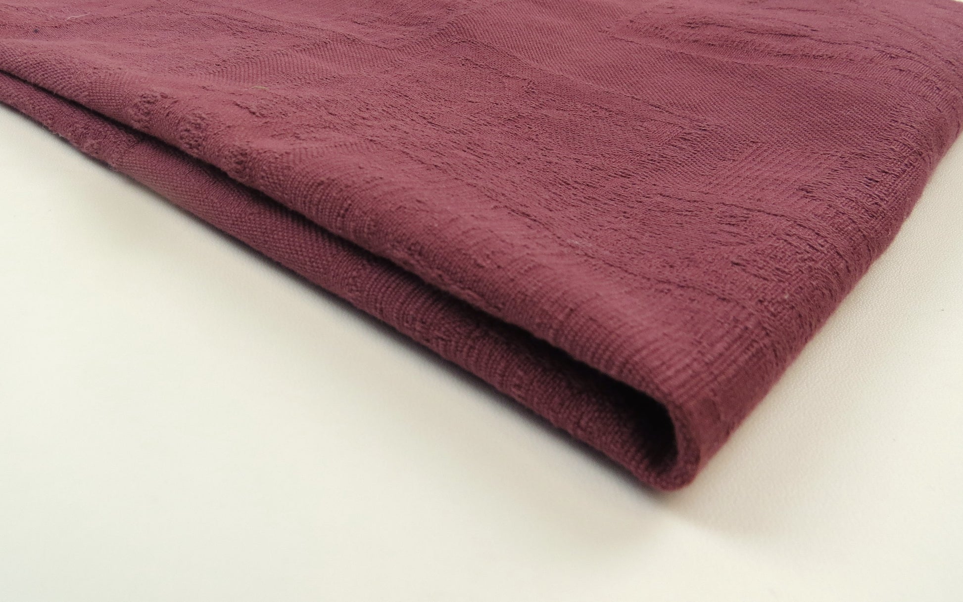 Costerico Abstract Plum Cotton Upholstery Fabric