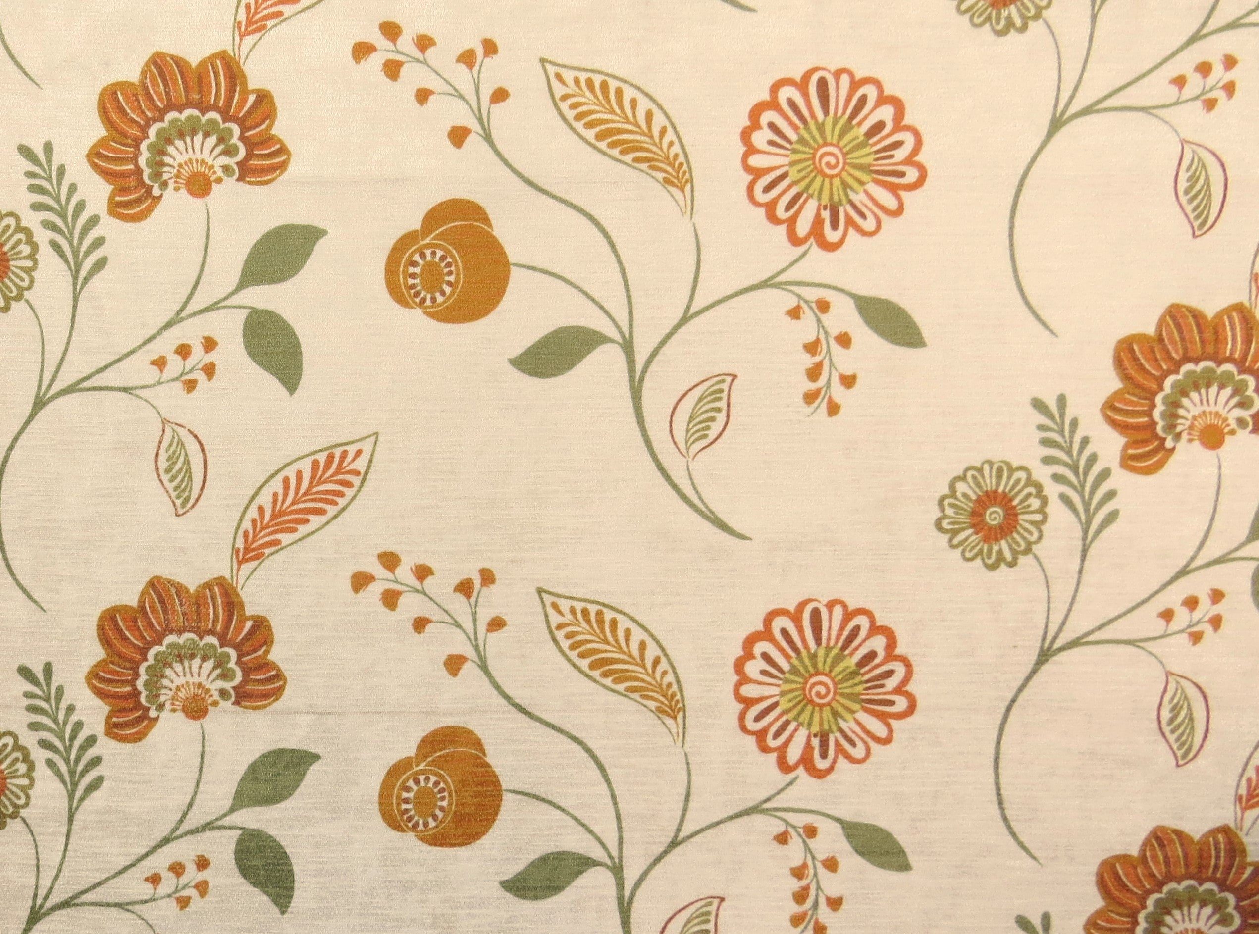 Cascade Orange Floral Velvet Upholstery Fabric - Soft Options upholstery trim Soft Options Fabric Supplies