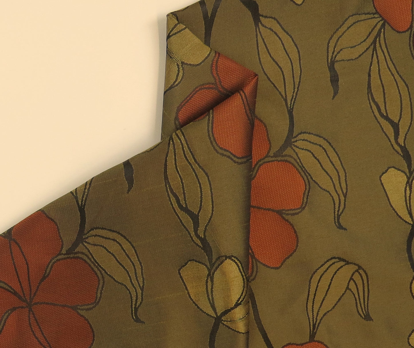 Karlos Autumn Floral Linen Upholstery Fabric